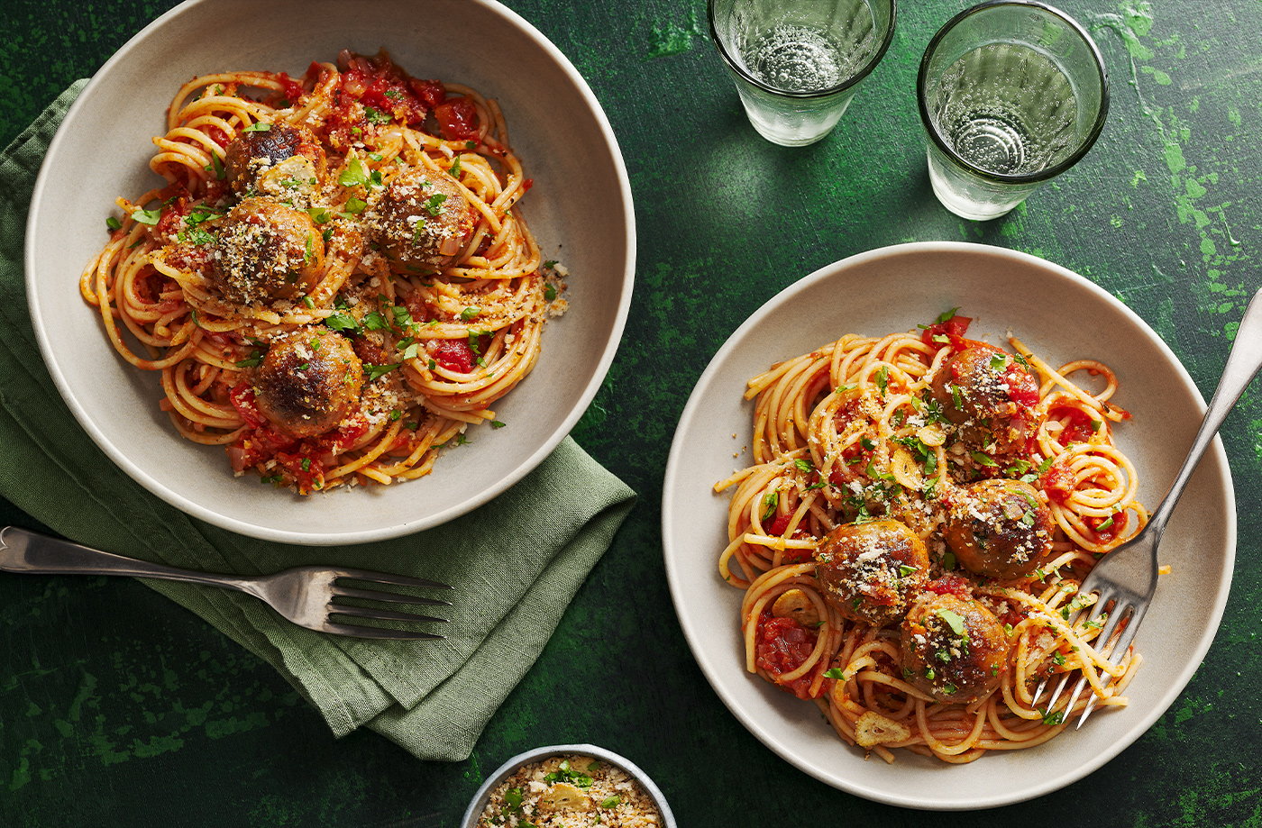 Tinned tuna "meat"balls with crispy breadcrumbs