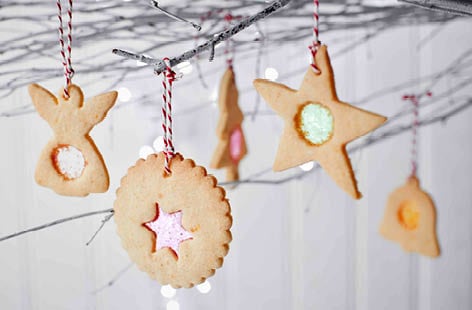 Image of "Stained glass Christmas biscuits"