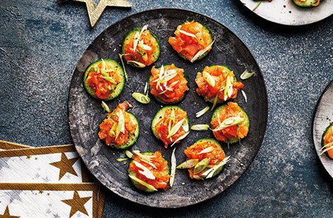 Image of "Wasabi salmon rounds"