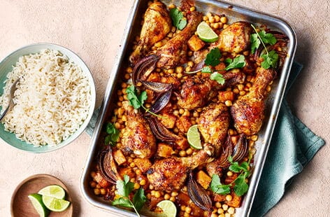 Image of "Chicken and mango chutney traybake"