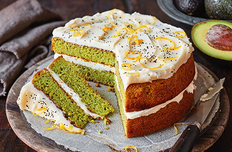 Image of "Avocado, lemon and poppy seed cake"