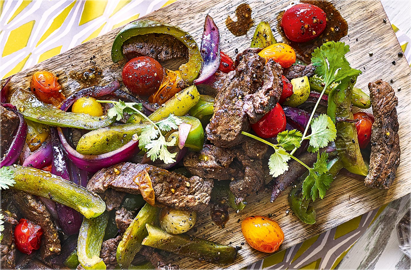 Peruvian-style steak stir-fry