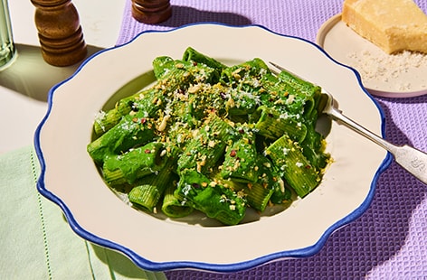 Image of "Green veggie pasta"