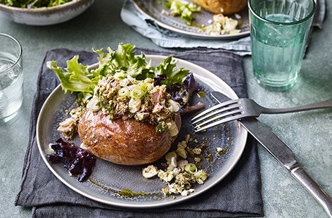 Image of "Herby tuna jacket potatoes"