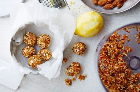 Image of "Gluten-free almond and dried apricot balls"