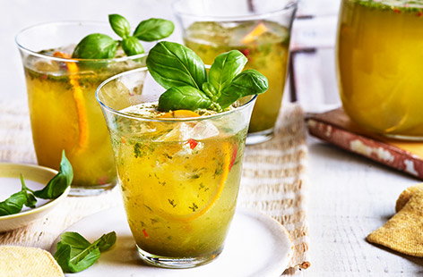 Image of "Orange, chilli and basil spritz"