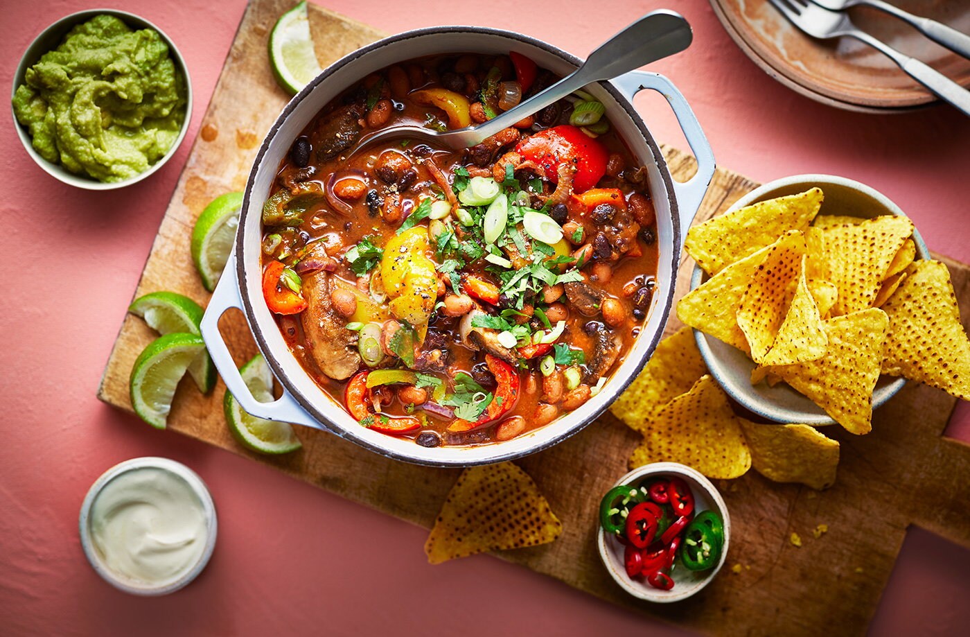 Smoky bean chilli