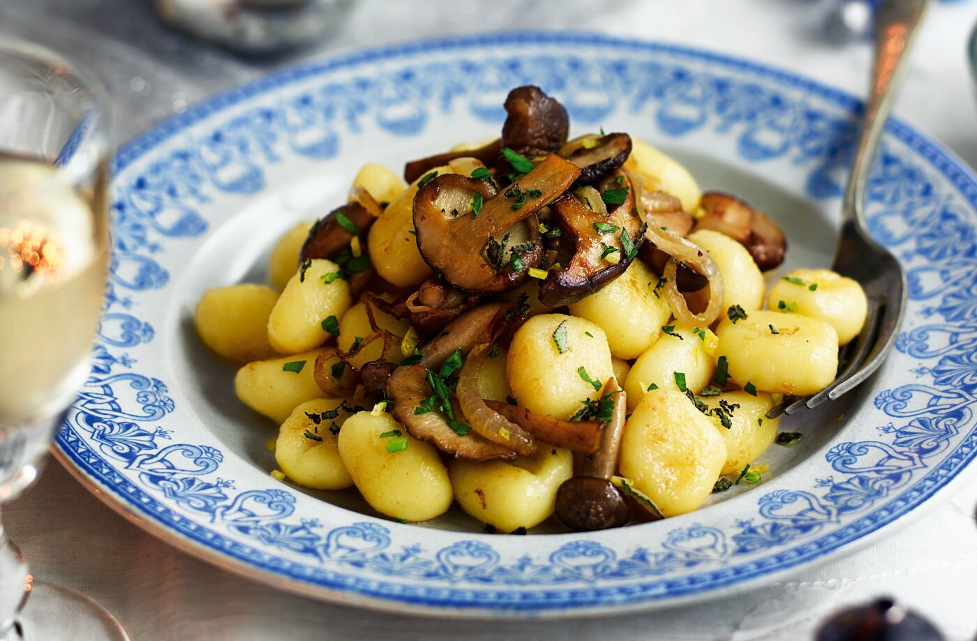 Brown butter gnocchi with mushrooms