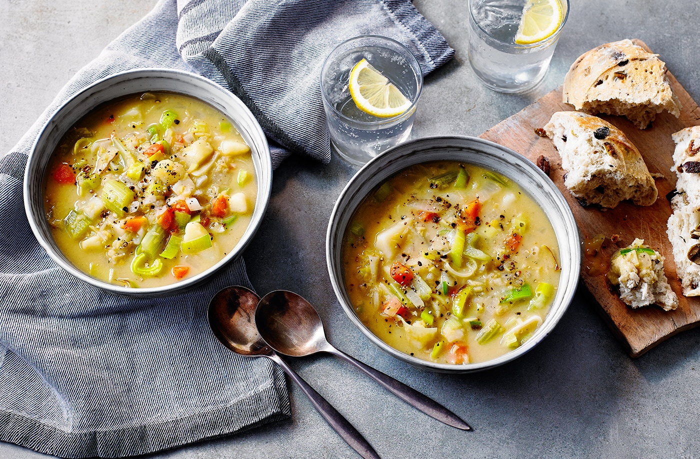 Super vegetable and lentil soup