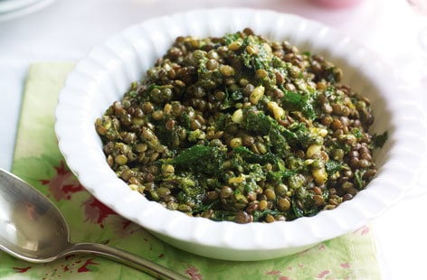 Image of "Warm Puy lentil and mint salad"