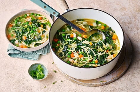 Image of "Spring greens minestrone"