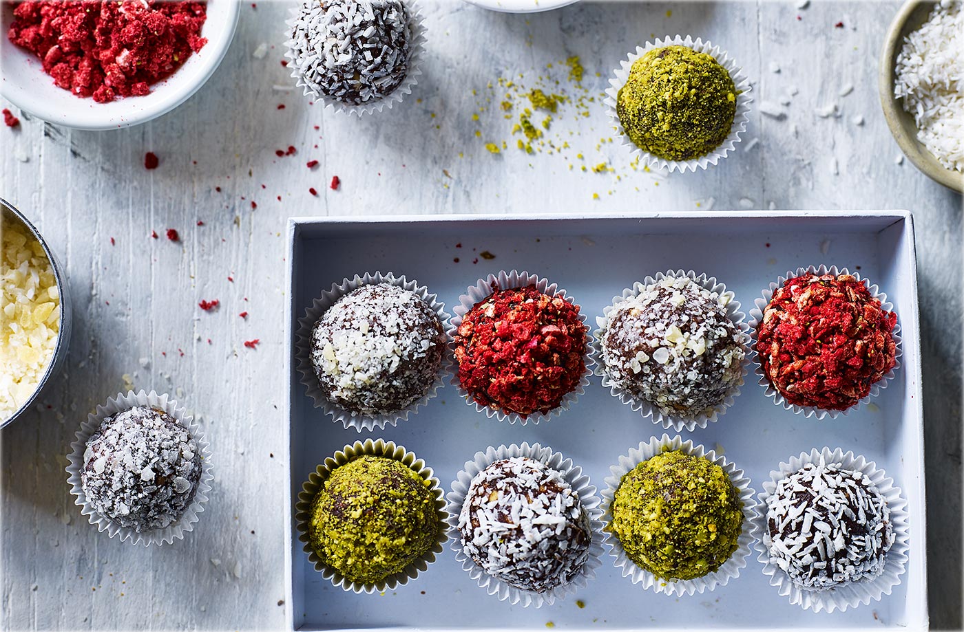 Peanut butter truffle selection