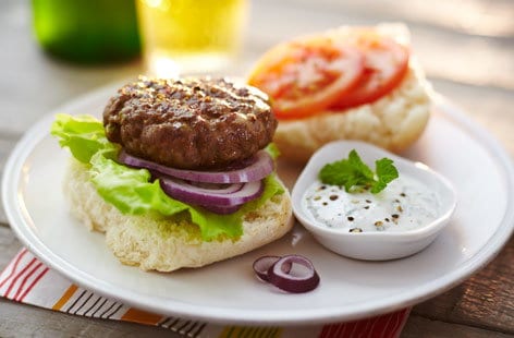Image of "Indian lamb burgers"