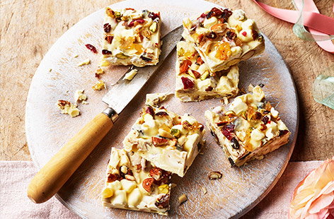 Image of "White chocolate and ginger rocky road"