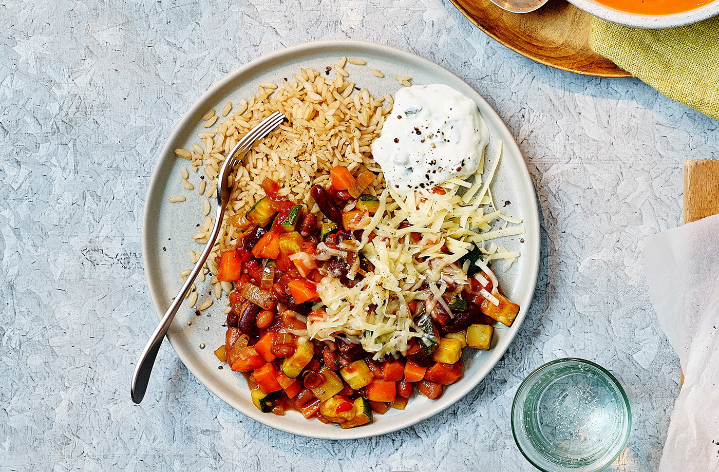 Kids' easy veggie chilli