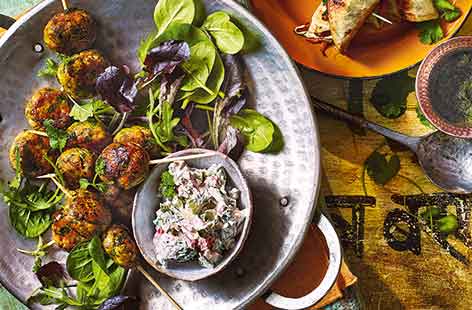 Image of "Mini fish tikka kebabs"