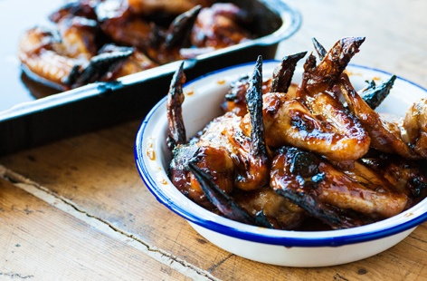 Image of "Mark Dodson's sticky chicken wings"