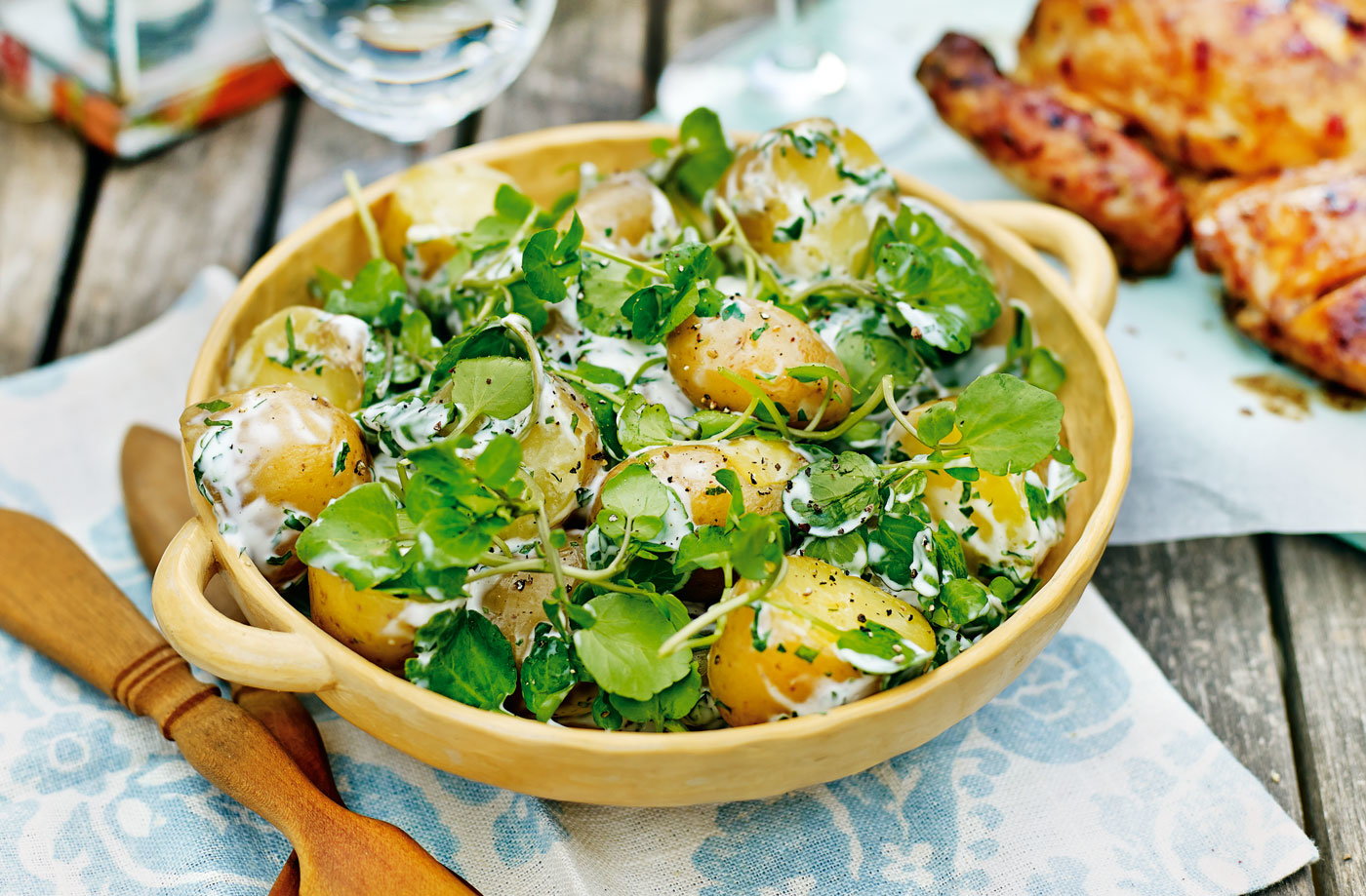 Potato salad with herb dressing