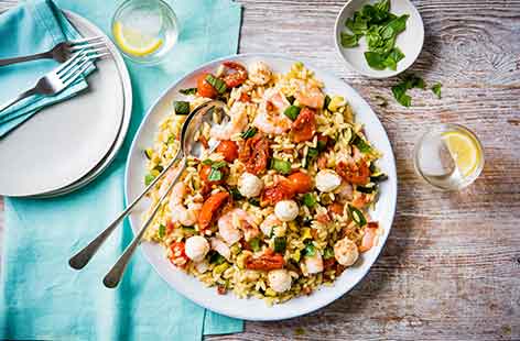 Image of "Mediterranean orzo salad"
