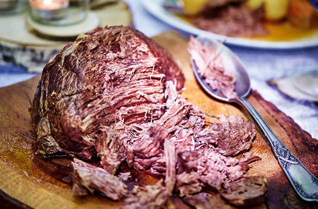 Braised beef topside