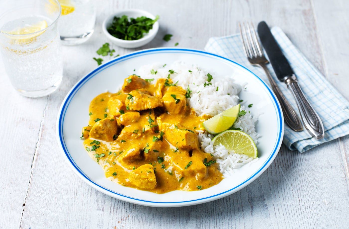 Healthy chicken korma