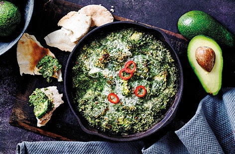 Image of "Warm avocado and spinach dip"
