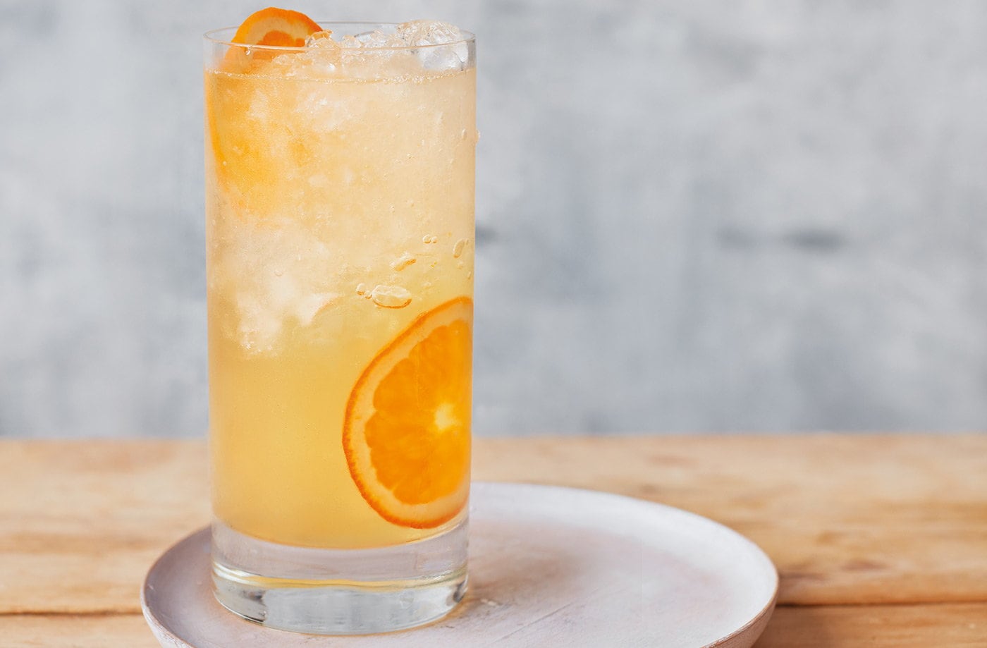 Orange and camomile gin and tonic