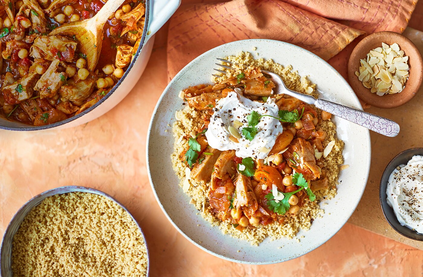 Vegan 'chicken' tagine