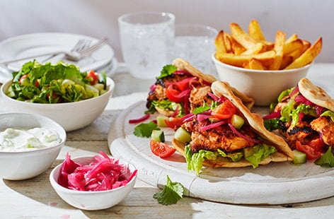 Image of "Chicken gyros wraps"