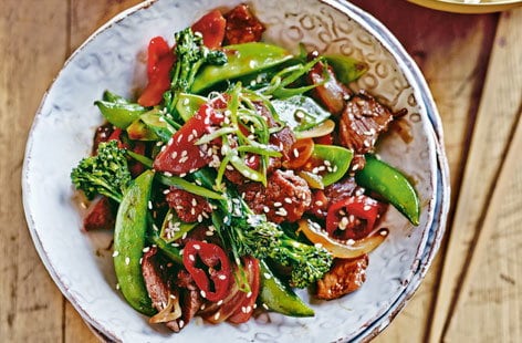 Image of "Chinese beef and vegetable stir-fry"