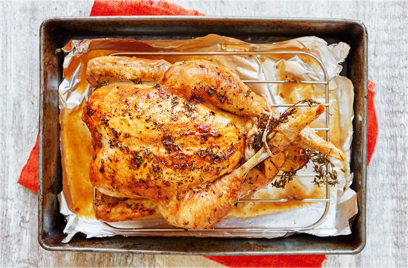 Garlic and thyme roast chicken