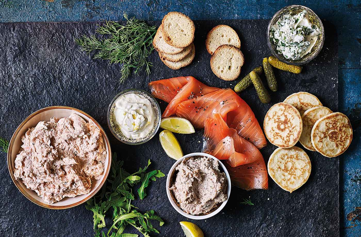 'DIY' blinis platter