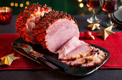 Image of "Spiced marmalade glazed gammon"