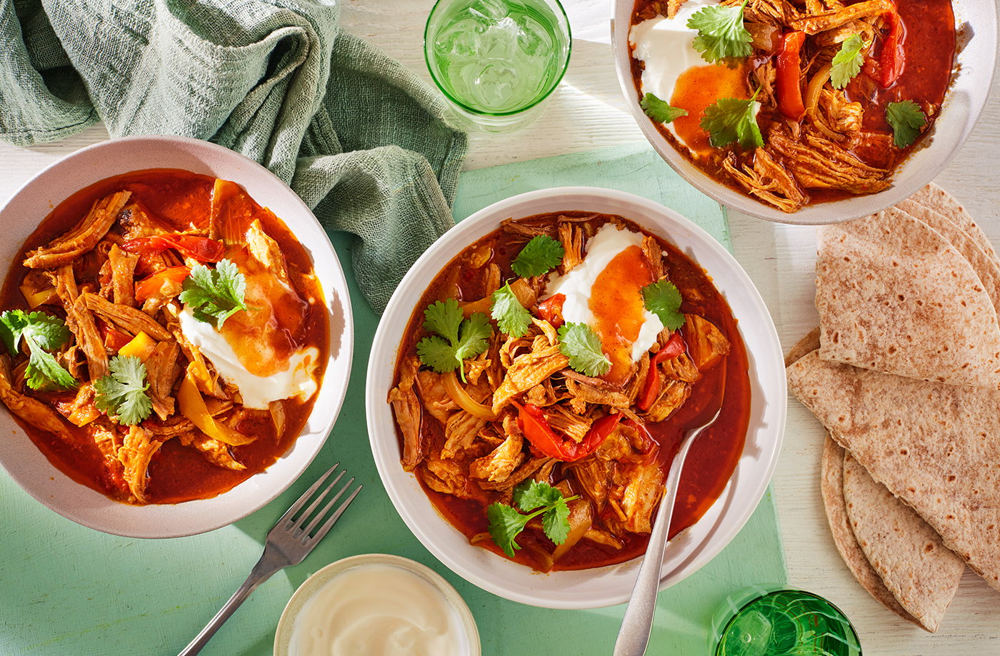 Indian-inspired pulled pork