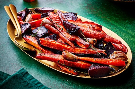 Image of "Sticky balsamic beetroot and carrots"