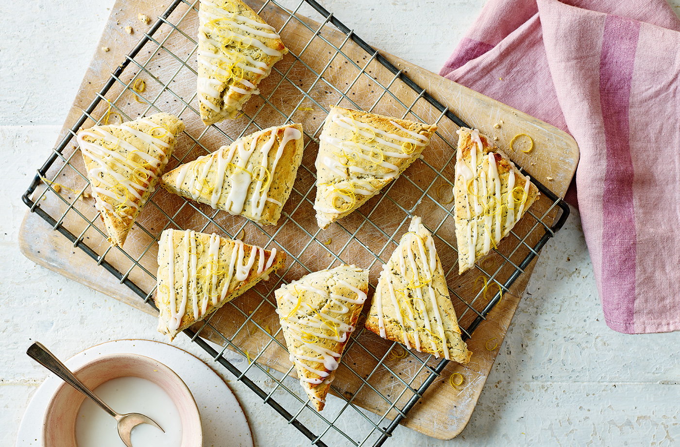 Easy gluten and dairy-free lemon and poppy seed scones