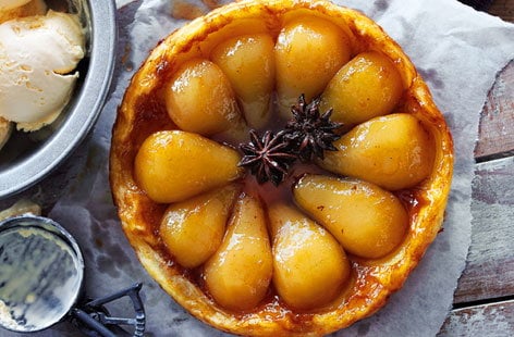 Image of "Pear, cinnamon and star anise tarte Tatin"