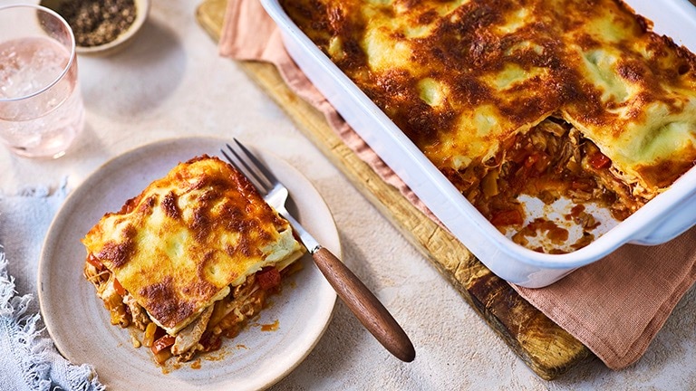 Piri-piri chicken lasagne