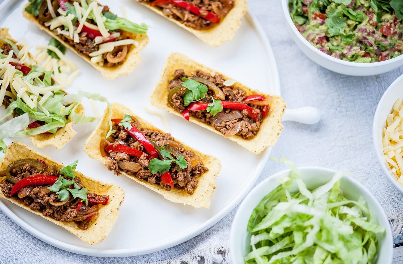Matthew Tomkinson's spicy veggie tacos with guacamole