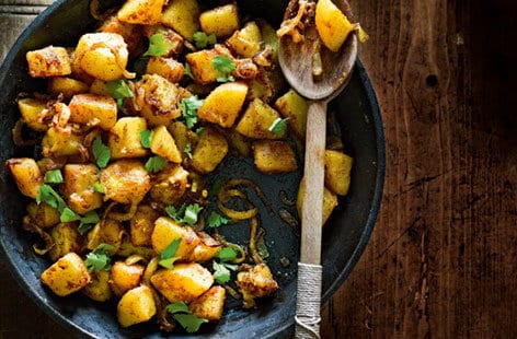 Image of "Middle Eastern potatoes with coriander"