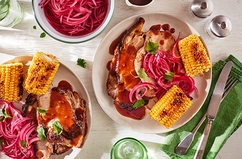 Image of "Sticky beer-glazed barbecue pork"