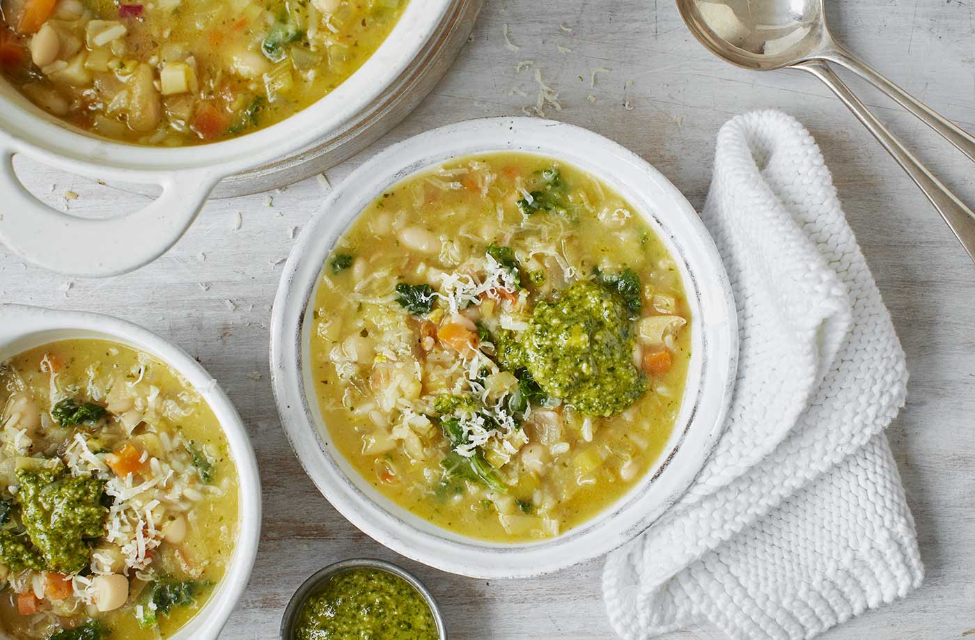 Tuscan-style winter vegetable soup