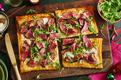 Image of "Beef and horseradish tart"