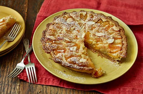 Image of "Apricot frangipane tart"