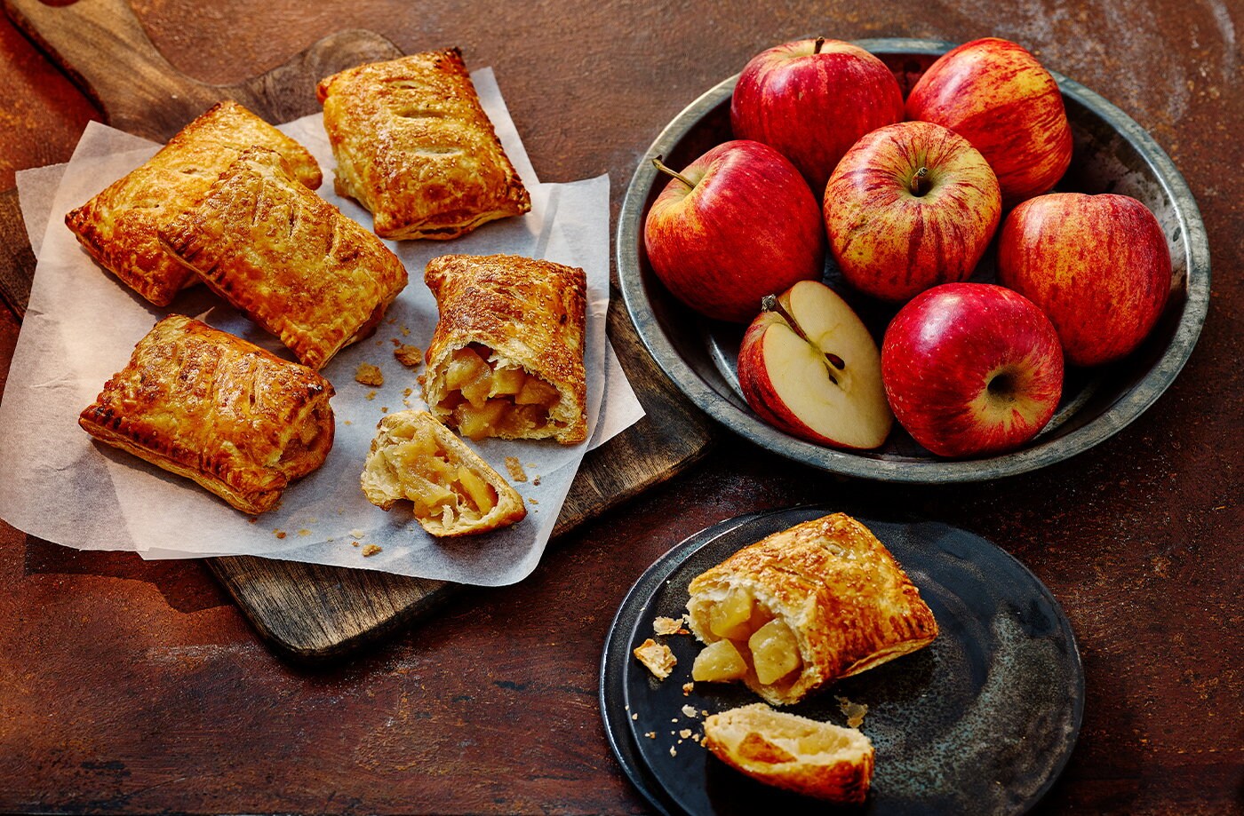 Toffee apple hand pies