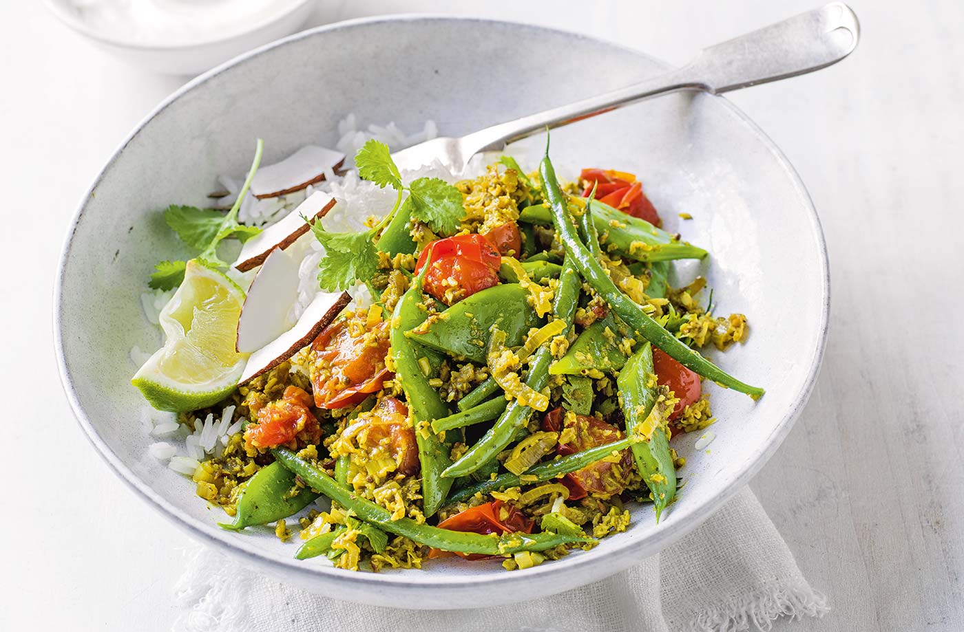Vegan green bean curry