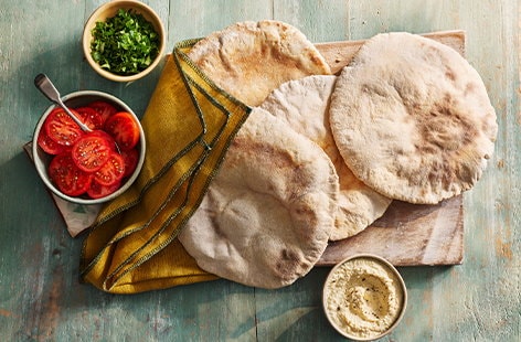 Image of "Laffa-style flatbreads"