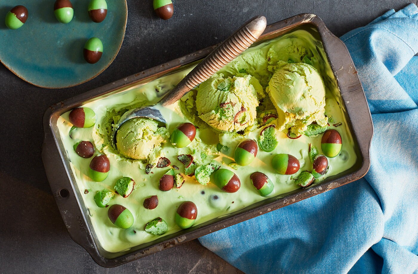 Mini egg mint ice cream