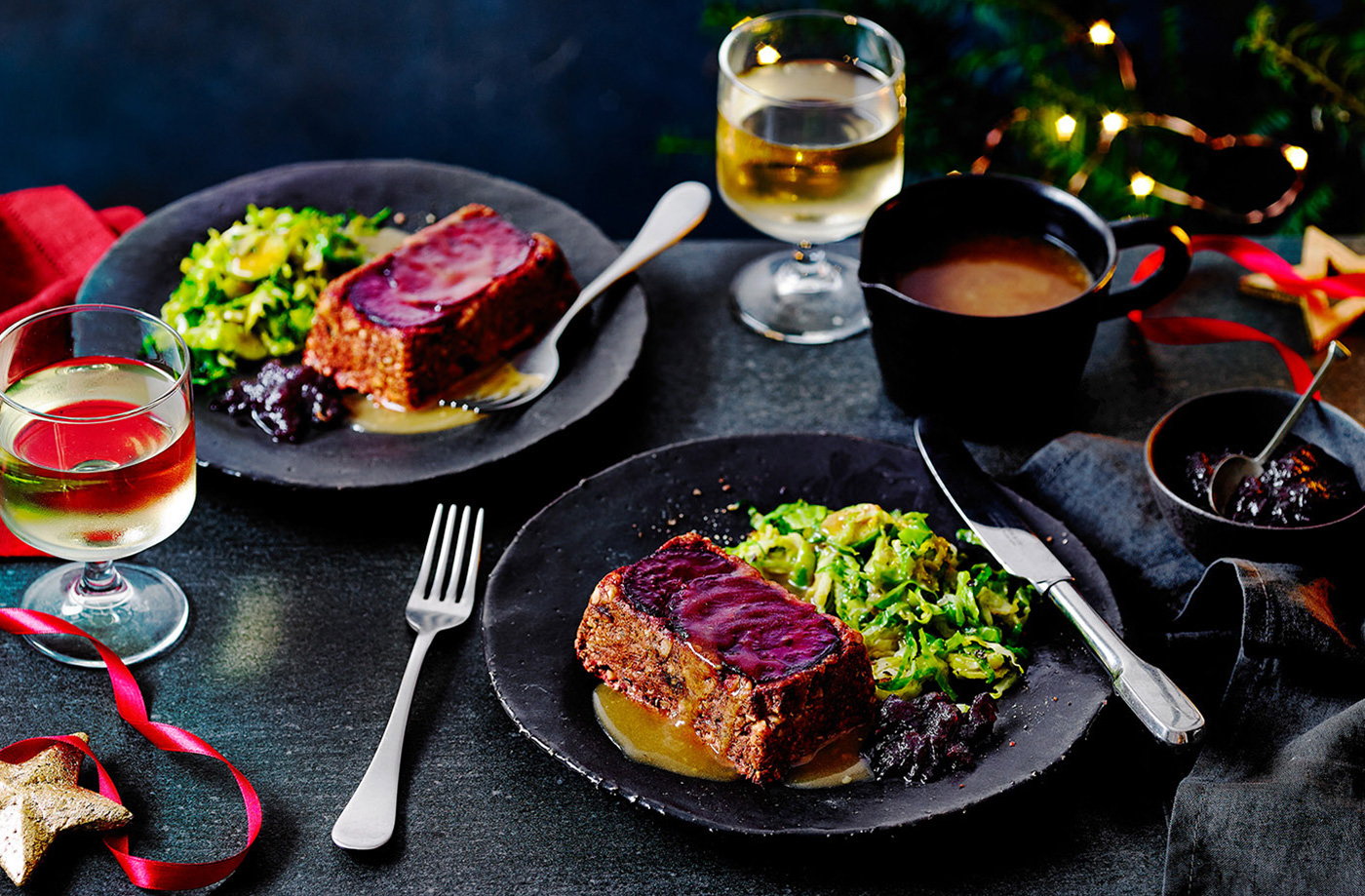 Beetroot and cranberry nut bake