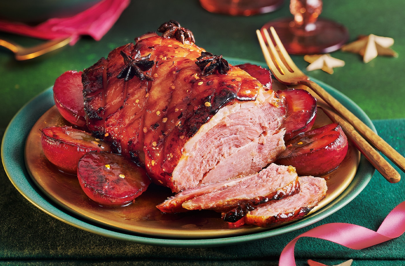Slow-cooker hot honey ham